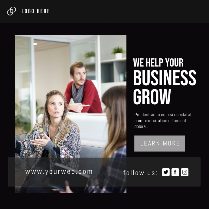 Instagram Business Post Template. | PosterMyWall