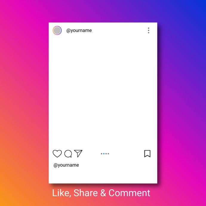 INSTAGRAM Instagram-Beitrag template