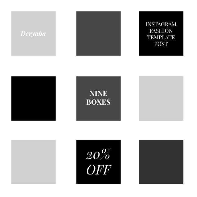 Square Design Post Instagram Fashion Post Template Squares Box | PosterMyWall