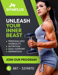 Instagram Fitness Coach Post Template – Personal Trainer Branding Personal trainer flyer