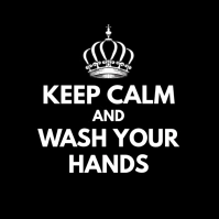 Instagram Goals Corona Covid 19 be safe calm Square (1:1) template