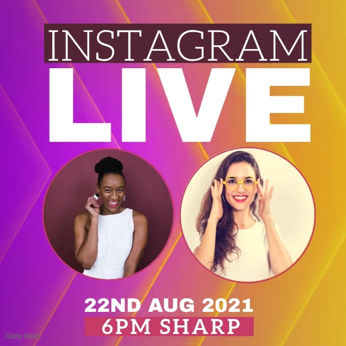 INSTAGRAM LIVE DESIGN TEMPLATE Instagram-opslag