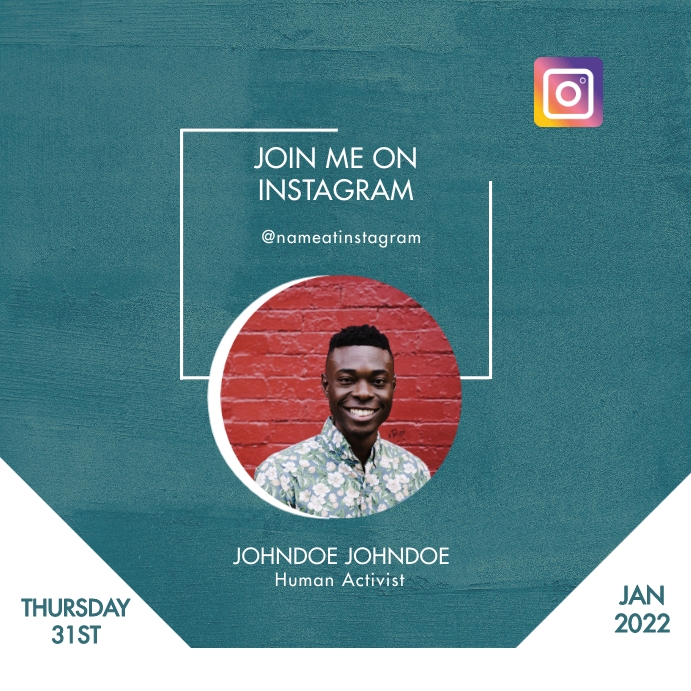 INSTAGRAM LIVE FLYER template