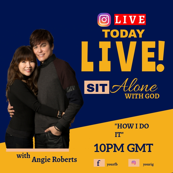 Instagram Live Poster Template Postermywall