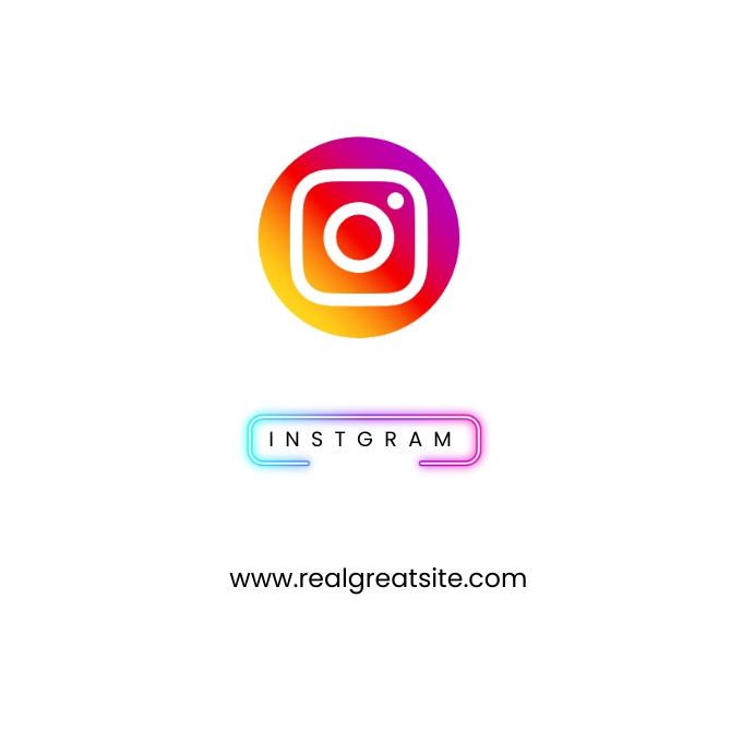 Instagram Logo Template PosterMyWall