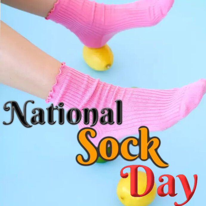 Instagram national sock day post 2023 Template PosterMyWall