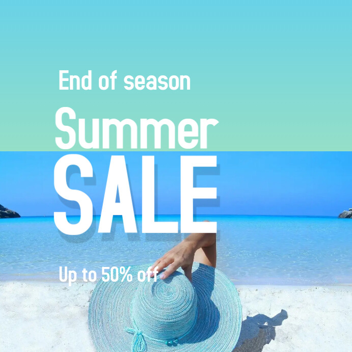 instagram post : End season summer promotion. Template | PosterMyWall