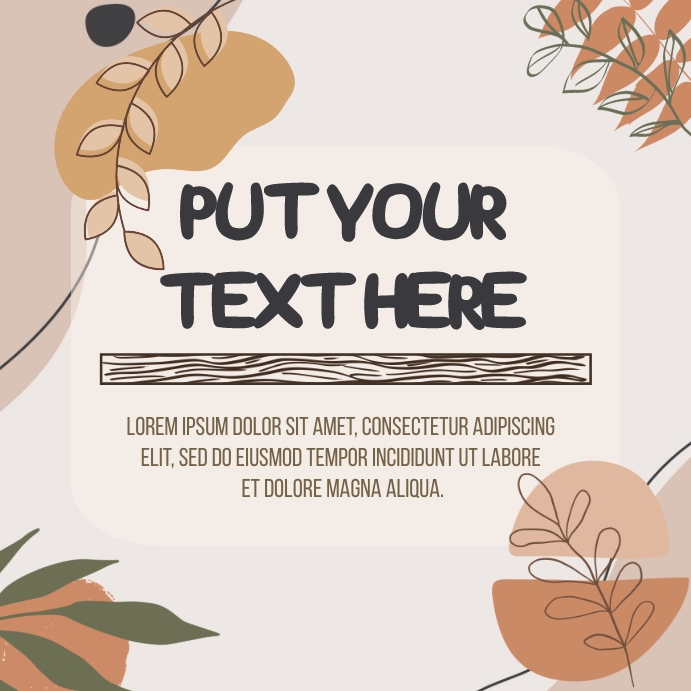 Copy of Instagram Post Boho Style Template | PosterMyWall
