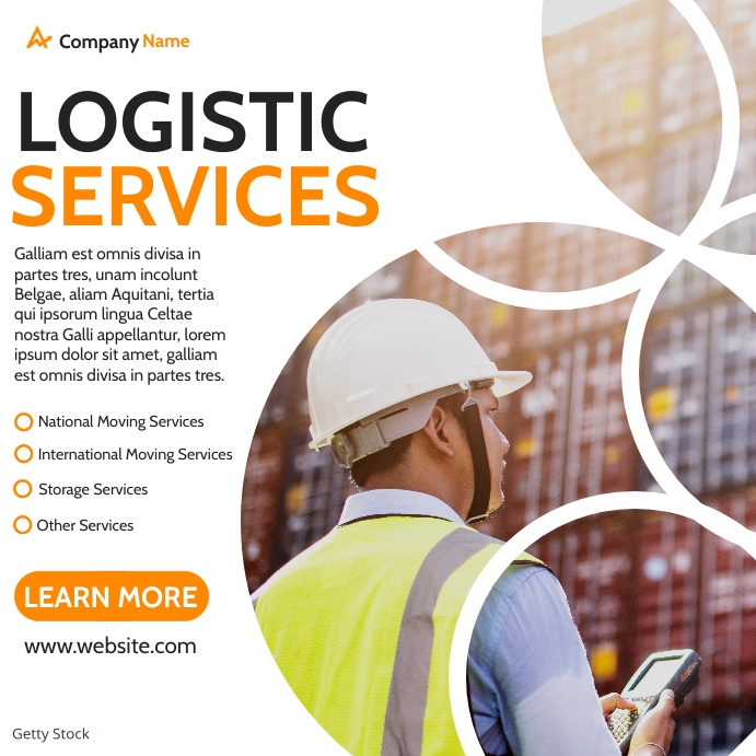 Copy of instagram post creative logistic services ins | PosterMyWall
