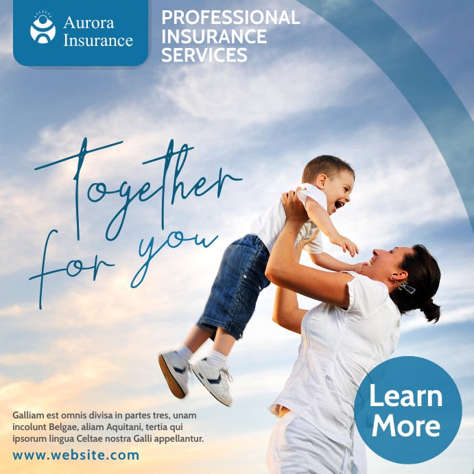 instagram post insurance services advertiseme Template | PosterMyWall