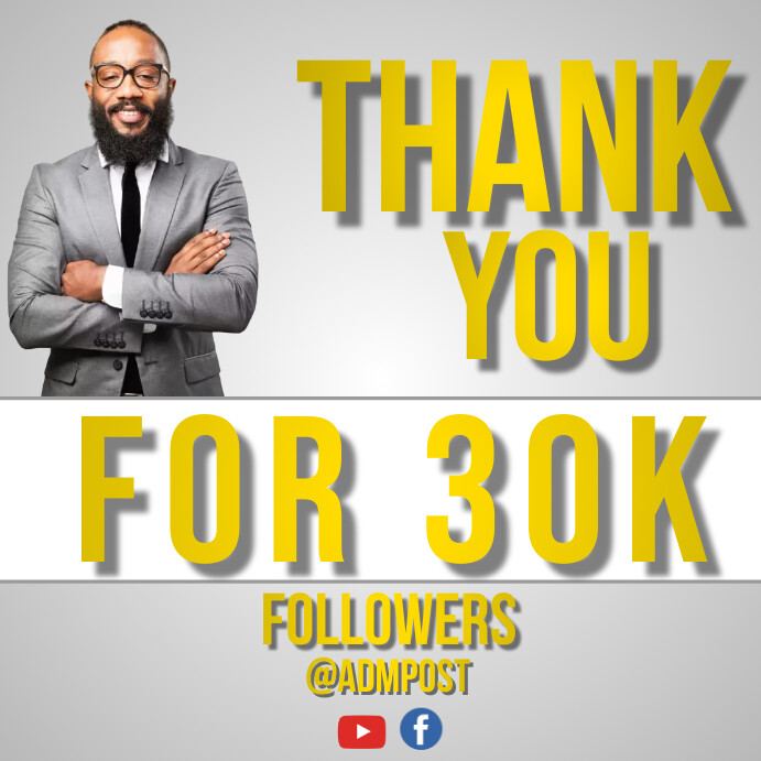 Instagram post thank you flyer Template | PosterMyWall
