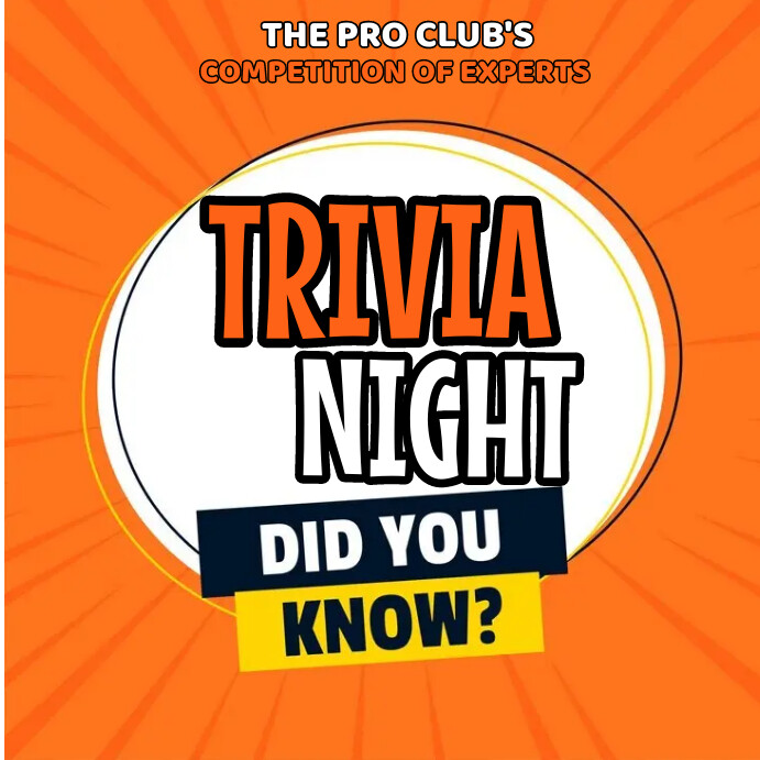 Instagram post trivia night flyer Template | PosterMyWall