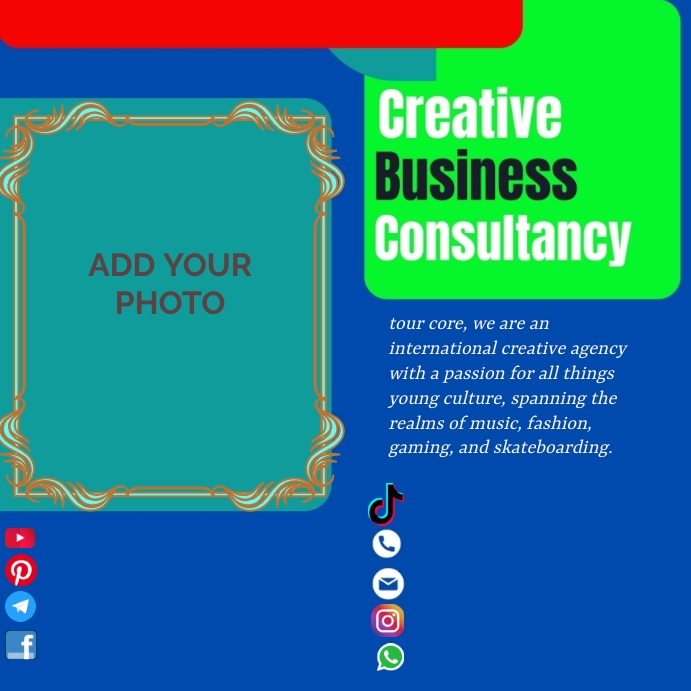 Instagram poster template