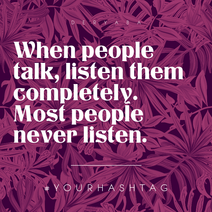 Instagram Quote Template PosterMyWall