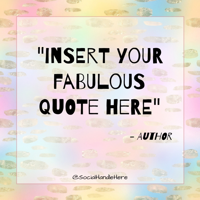 Instagram Quote Template PosterMyWall