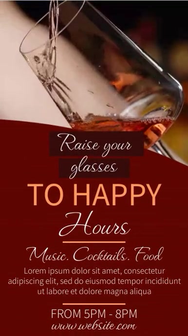 Instagram Reel Happy Hour Template PosterMyWall Instagram Reel Happy Hour Template PosterMyWall