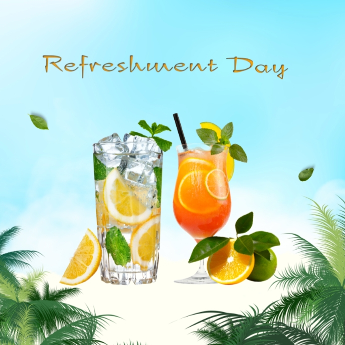 Copy of Instagram refreshment day post | PosterMyWall