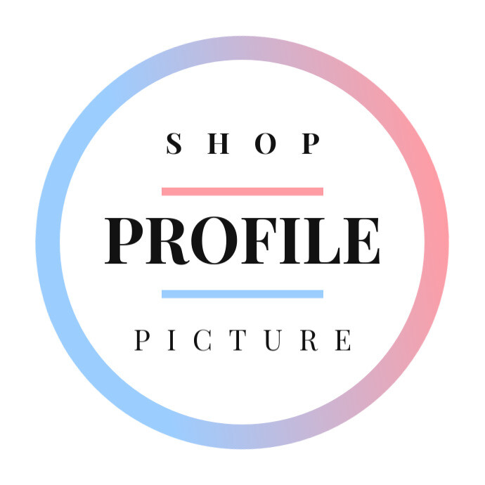 Instagram Shop Profile Logo Логотип template