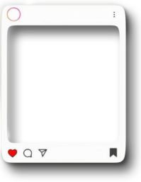 Instagram social snapshot mockup Ulotka (US Letter) template
