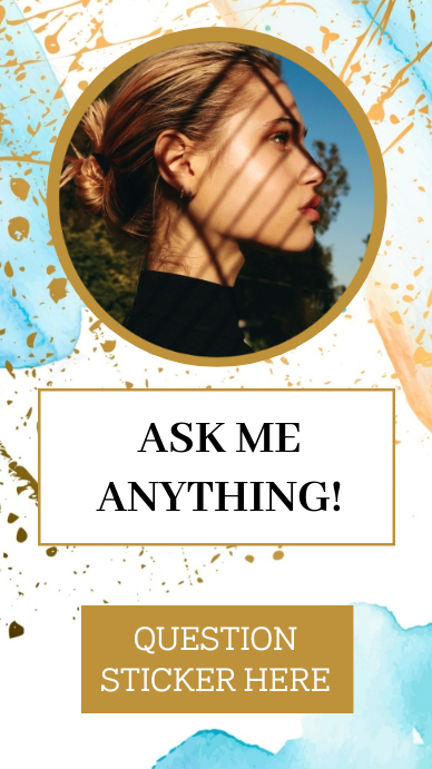 INSTAGRAM STORY ASK QUESTION STICKER TEMPLATE | PosterMyWall