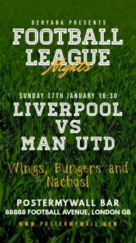 Instagram Story Football Soccer Match Flyer template