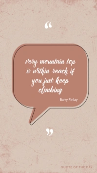 Instagram story template for quote