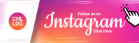 White Instagram Follow Twitch Panel Template