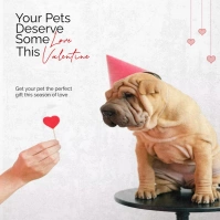 Instagram Valentine Pet Post template