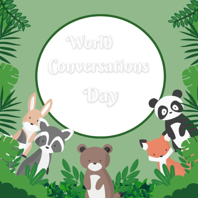 Instagram world conversation day post 2023 Template PosterMyWall