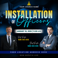 installation of officers Instagram Post template