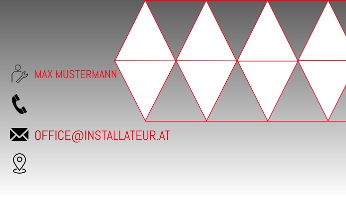 Installation Visitenkarte Template Postermywall