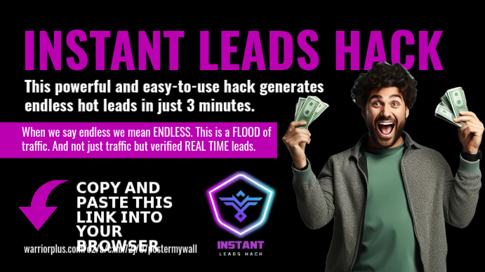 Instant Leads Hack Template | PosterMyWall