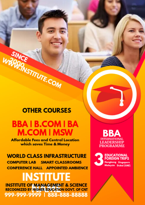Copy of Institute Courses Educational Template | PosterMyWall