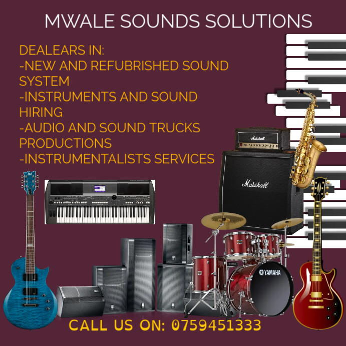 -INSTRUMENTS AND SOUND HIRING POSTER Template | PosterMyWall