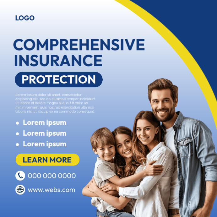 insurance company advertisement poster Template | PosterMyWall