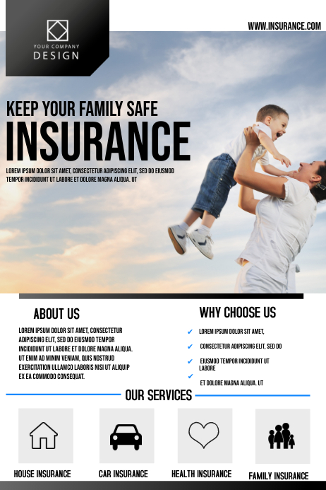 Insurance corporate poster Template | PosterMyWall
