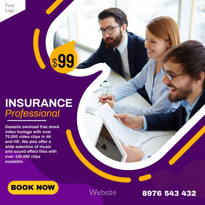 Insurance Template | PosterMyWall