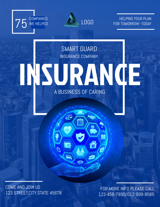 INSURANCE FLYER DESIGN Template | PosterMyWall