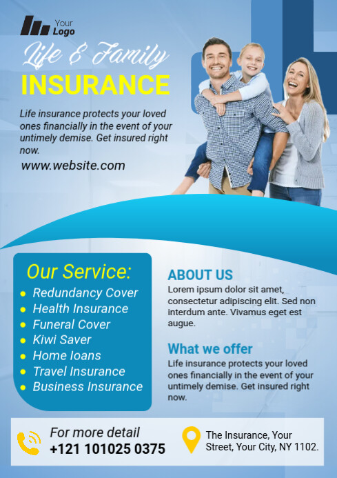 Insurance Policy Flyer Insurance Flyer Template | PosterMyWall