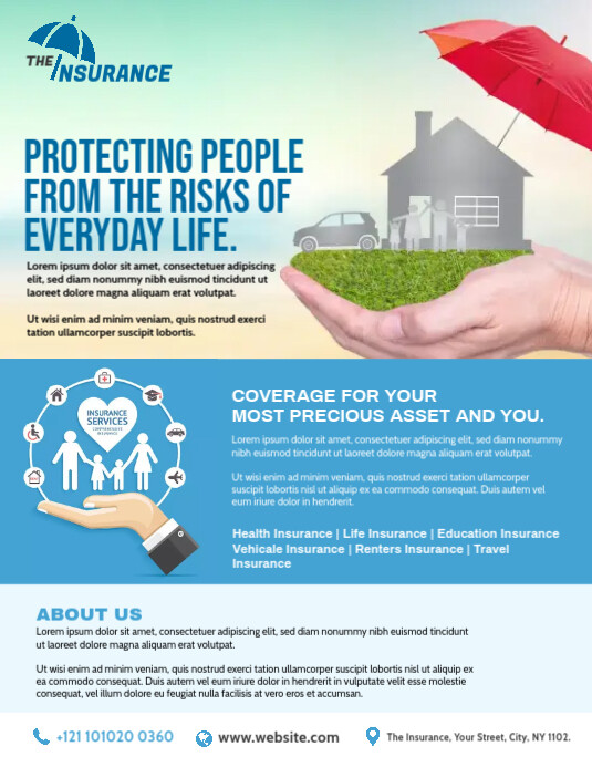 Copy of Insurance Flyer Template | PosterMyWall