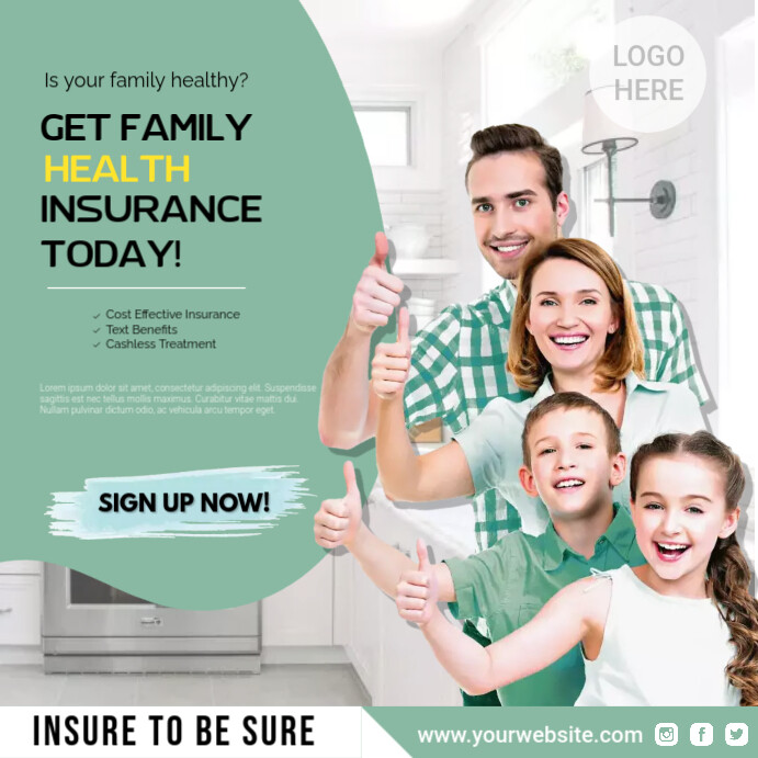 insurance instagram post Template | PosterMyWall
