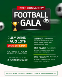 Inter-Community Football Gala & Sports Tournament Flyer Instagram Portrait template
