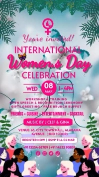 International women's day 4 template