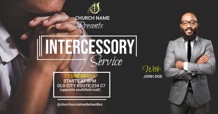 Copy of intercessory service | PosterMyWall