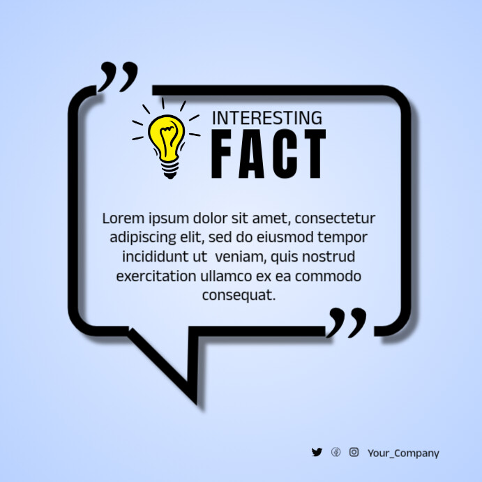 Interesting Fact Template PosterMyWall