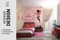 interior decor Label template