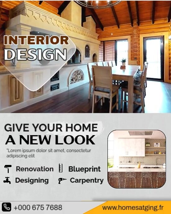 Interior Design Ad video Template | PosterMyWall