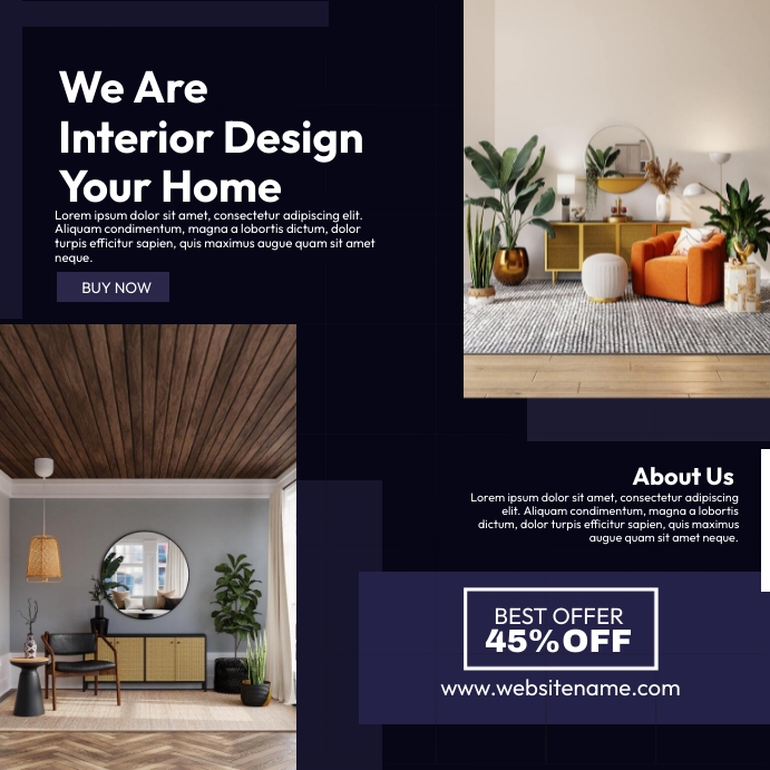 Interior Design Ads Template | PosterMyWall