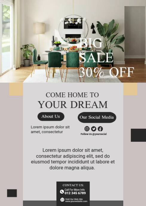 Interior Design Ads Template | PosterMyWall