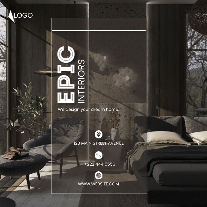Interior design agency ad Template | PosterMyWall